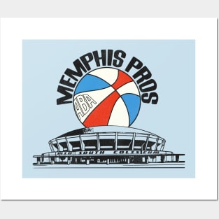 Defunct Memphis Pros Arena Basketball Posters and Art